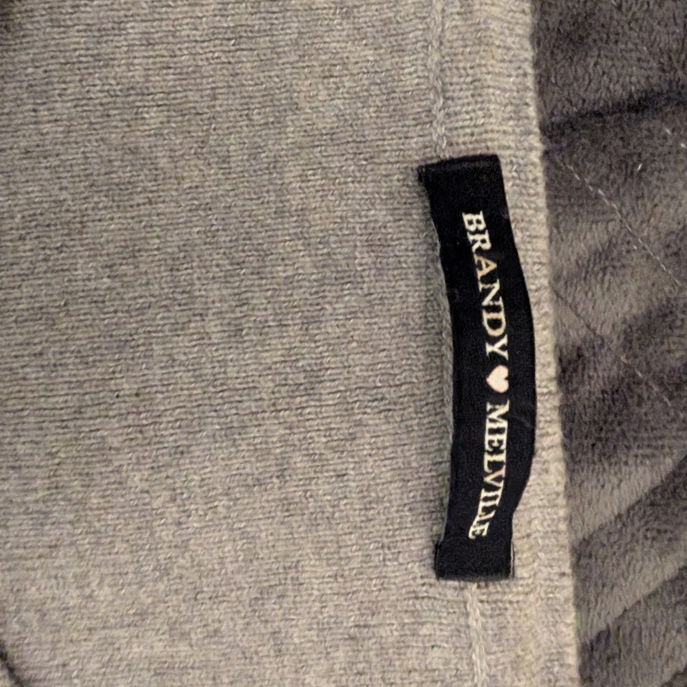 Brandy Melville Heather Gray Knit Top